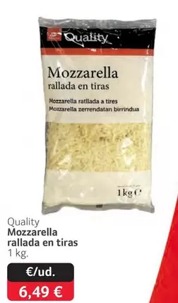 Quality - Mozzarella Rallada En Tiras