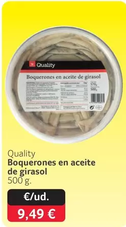 Quality - Boquerones En Aceite De Girasol