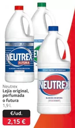 Neutrex - Lejía Original, Perfumada O Futura