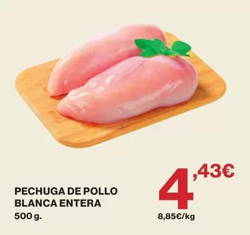 Pechuga De Pollo Blanca Entera