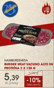 Hamburger Meat Vacuno Alto En Proteina