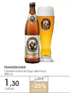 Franziskaner - Cerveza Rubia De Trigo Alemana