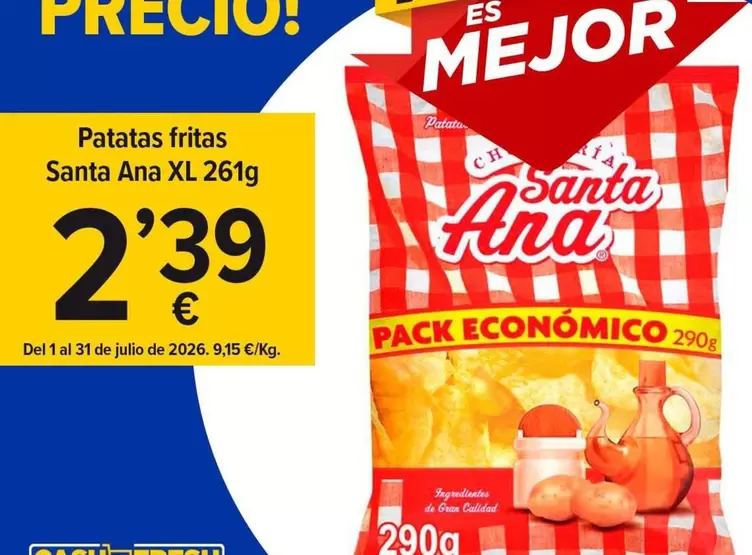 Santa Ana - Patatas Fritas Xl 261g
