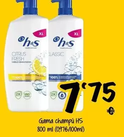 h&s - Gama Champú Hs