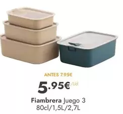 Fiambrera Juego 3