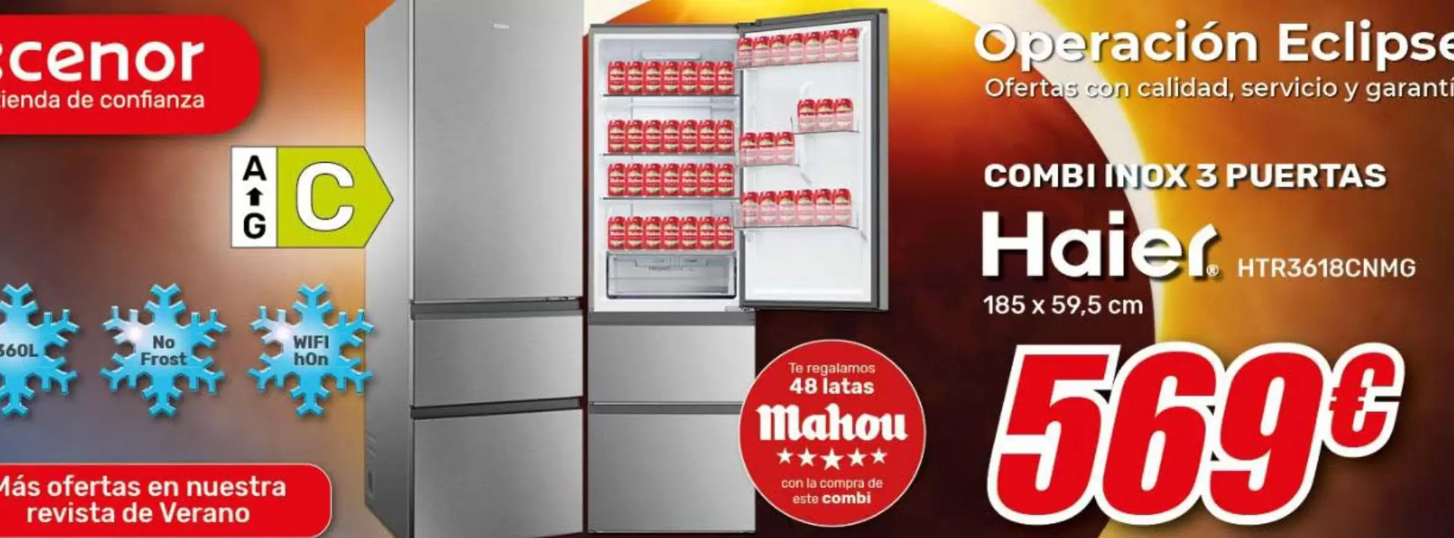 Haier - Combi Inox 3 Puertas