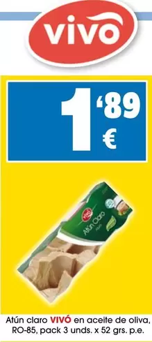 Vivó - Atun Claro En Aceite De Oliva RO-85