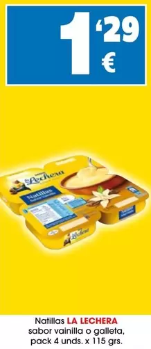 La Lechera - Natillas Sabor Vainilla O Galleta