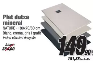 Plat Dutxa Mineral