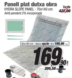 Panell Plat Dutxa Obra