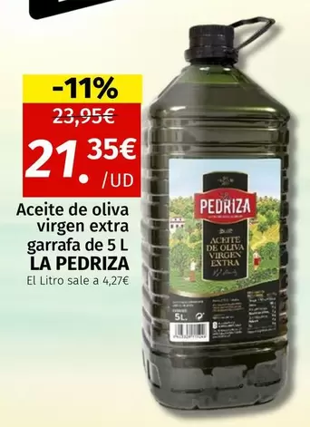 La Pedriza - Aceite De Oliva Virgen Extra Garrafa De 5l