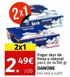 Danone - Yogur Skyr De Fresa O Natural