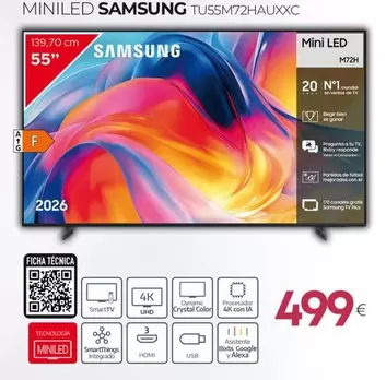 Samsung - Miniled Tu55m72hauxxc