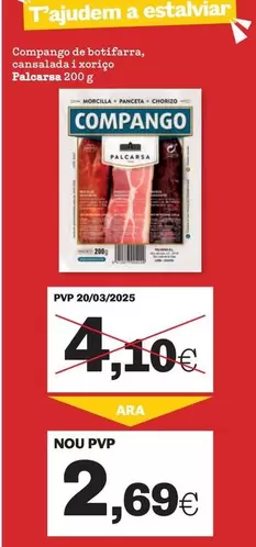 Palcarsa - Compango De Botifarra, Cansalada I Xoriço 