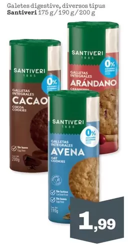 Santiveri - Galetes Digestive, Diversos Tipus