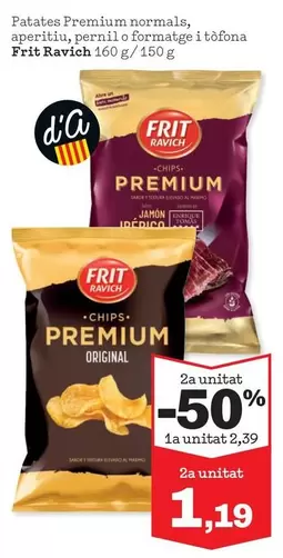 Frit Ravich - Patates Premium Normals, Aperti, Pernil O Formatge I Tofona