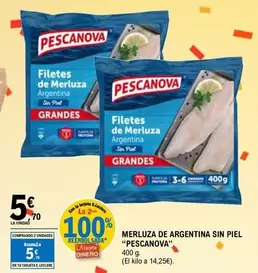 Pescanova - Merluza De Argentina Sin Piel
