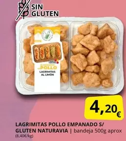 Natura - Lagrmitas Pollo Empanado S/ Gluten