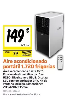 Solo - Aire Acondicionado Portátil 1720 Frigorias