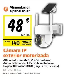 Solar - Cámara IP Exterior Motorizada
