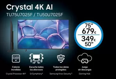 crystal - Crystal 4k Ai Tu75u7025f/tu50u7025f