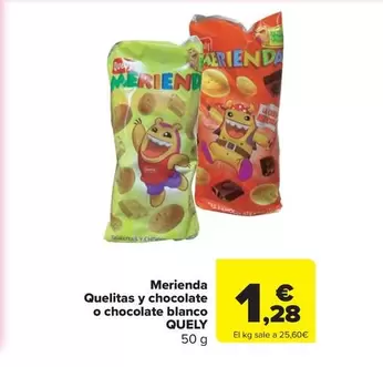 Quely - Merienda Quelitas Y Chocolate O Chocolate Blanco