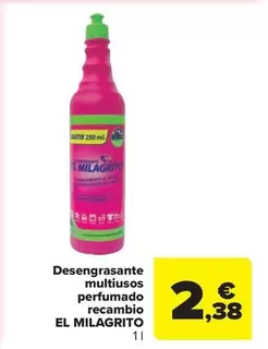 El Milagrito - Desengrasante multiusos perfumado recambio
