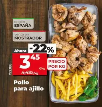 Pollo Para Ajillo