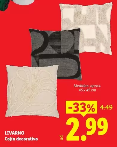 Livarno - Cojín Decorativo