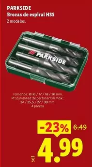 Parkside - Brocas De Espiral HSS