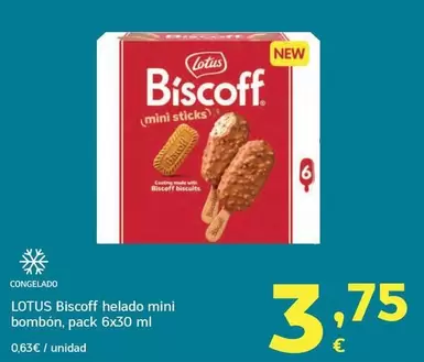 Lotus - Biscoff Helado Mini Bombon