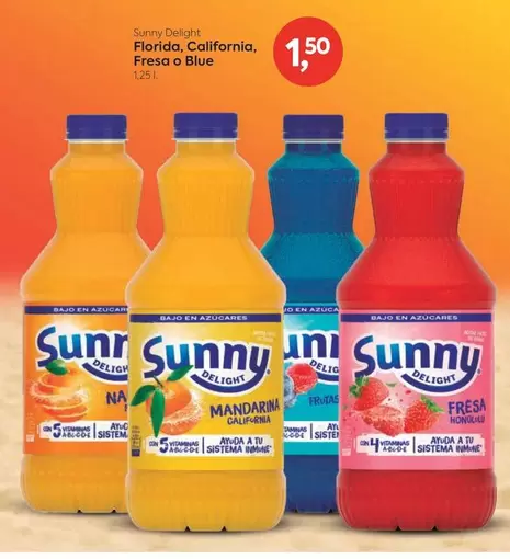 Sunny Delight - Florida, California, Fresa O Blue