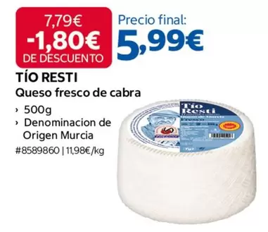 Tio Resti - Queso Fresco De Cabra