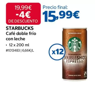 starbucks - Cafe Doble Frio Con Leche