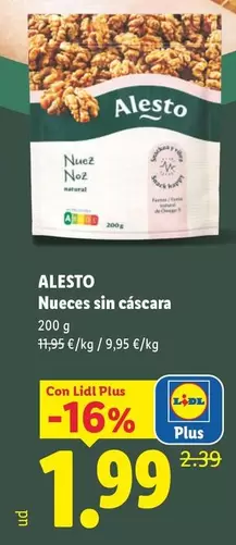 Alesto - Nueces Sin Cáscara