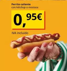 Perrito Caliente Con Ketchup O Mostaza