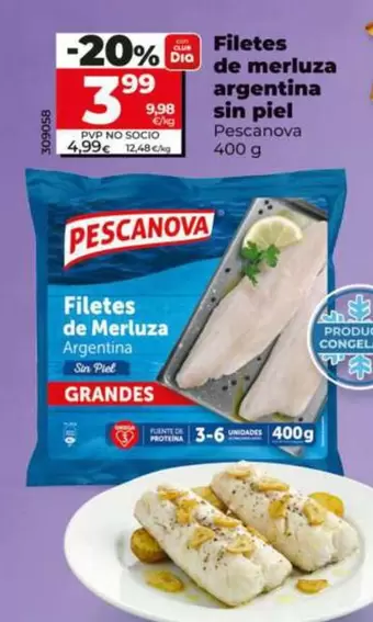 Pescanova - Filetes De Merluza Argentina Sin Piel 