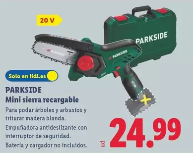 Parkside - Mini Sierra Recargable