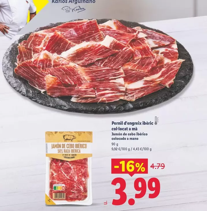 Jamón De Cebo Ibérico Colocado A Mano