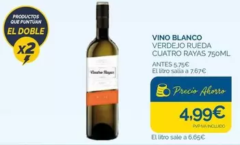 Cuatro Rayas - Vino Blanco Verdejo Rueda