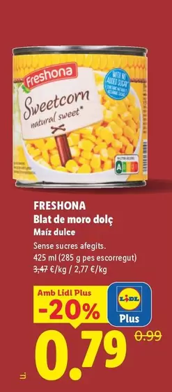 Freshona - Maíz Dulce 