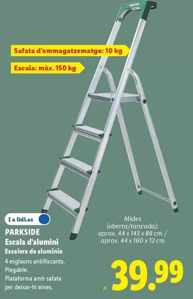 Parkside - Escalera De Aluminio