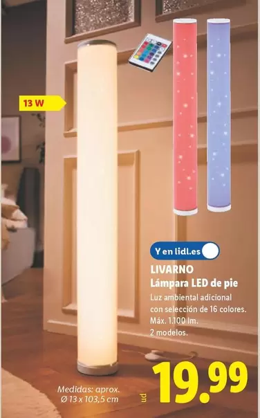Livarno - Lámpara LED De Pie