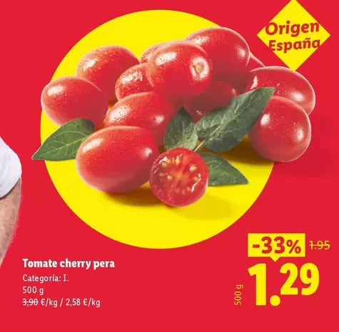 Tomate Cherry Pera