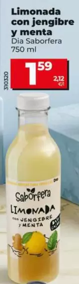 Dia - Limonada Con Jengibre Y Menta Saborfera