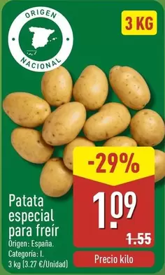 Patata Especial Para Freir