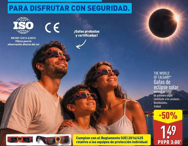 The World De Calgary - Gafas De Eclipse Solar