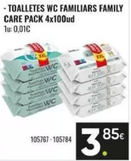 Toalletes Wc Familiars Family Care Pack