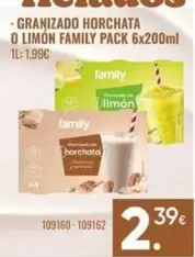 Family - Granizado Horchata O Limon