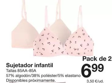 Sujetador Infantil